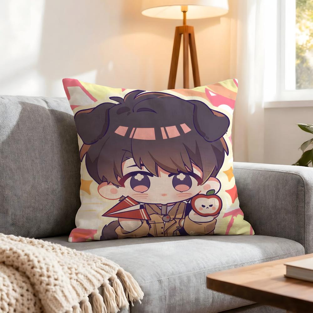 Game Love And Deepspace Cushion Cover 1Pcs Decorative Covers Soft Cushion Case For Sofa Couch Decor 40X40 45X45 Pillowcases