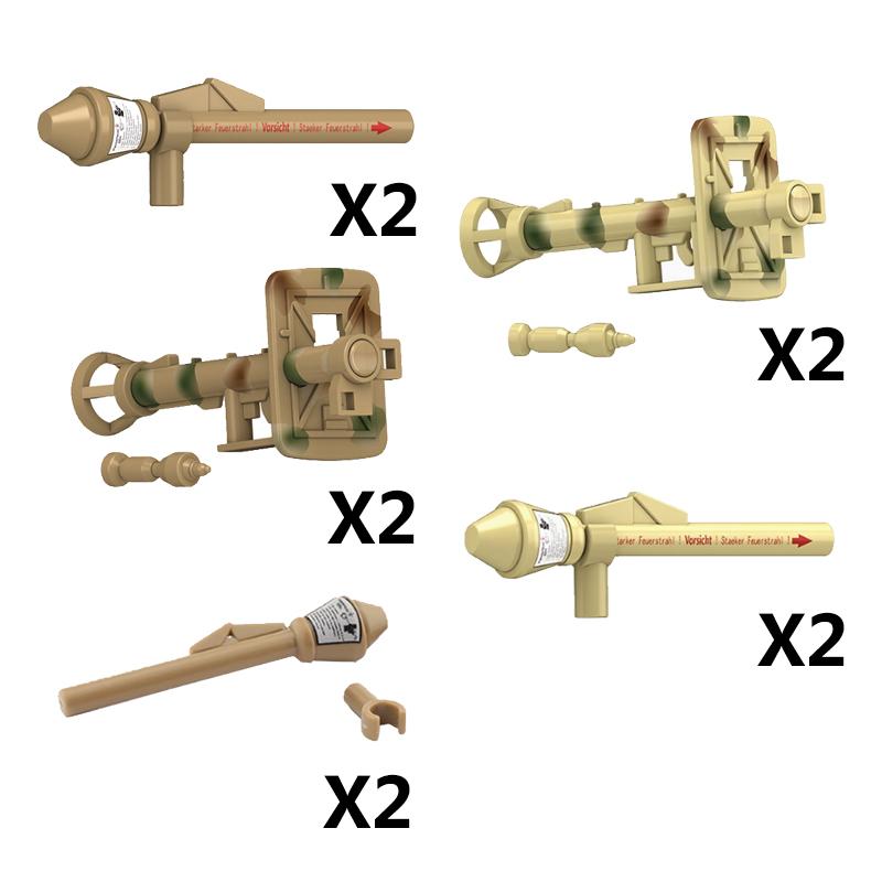MOC Military Building Block Set Soldier Accessory Robot Dog Drone Weapon Box Pistol Gatling Gun Iron Fist Rocket Launcher Toy Gift Present