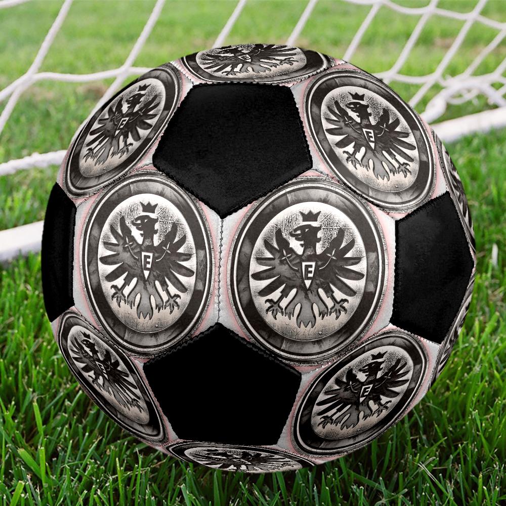 Frankfurt Football Indoor Soccer Ball Colorful Machine Stitched PVC Size 5 Team Training Competition Ready Durable High-Bounce Cool Sports Gift