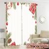 2pcs,Curtains Christmas Ornaments Festive Gifts Festive Modern Creative Curtains Polyester Easy Install Curtains Festive for