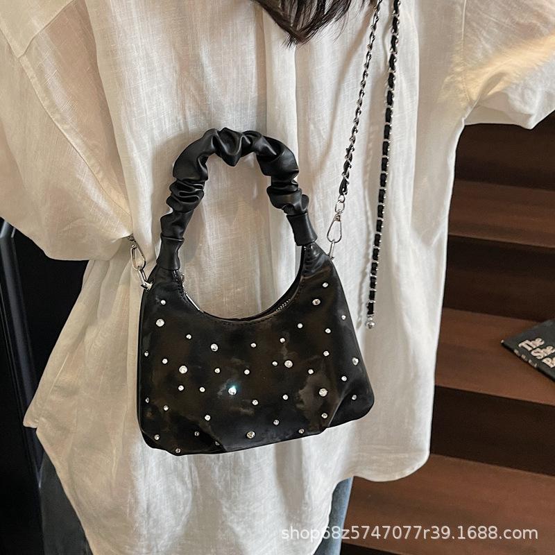 Premium Texture Portable Cloud Bag 2025 Summer New Niche Foreign Style Shoulder Bag Trendy Fashion Commuter Messenger Bag