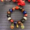 Incense Ash Glaze Five-Color Treasure Beast Bracelet for Men and Women