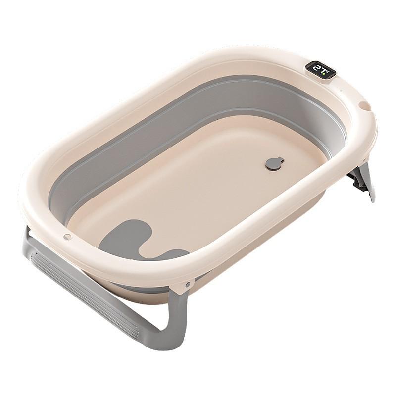 Foldable Baby Bath Tub Newborn Infant Shower Seat Non-Slip Toddler Bucket Home Use