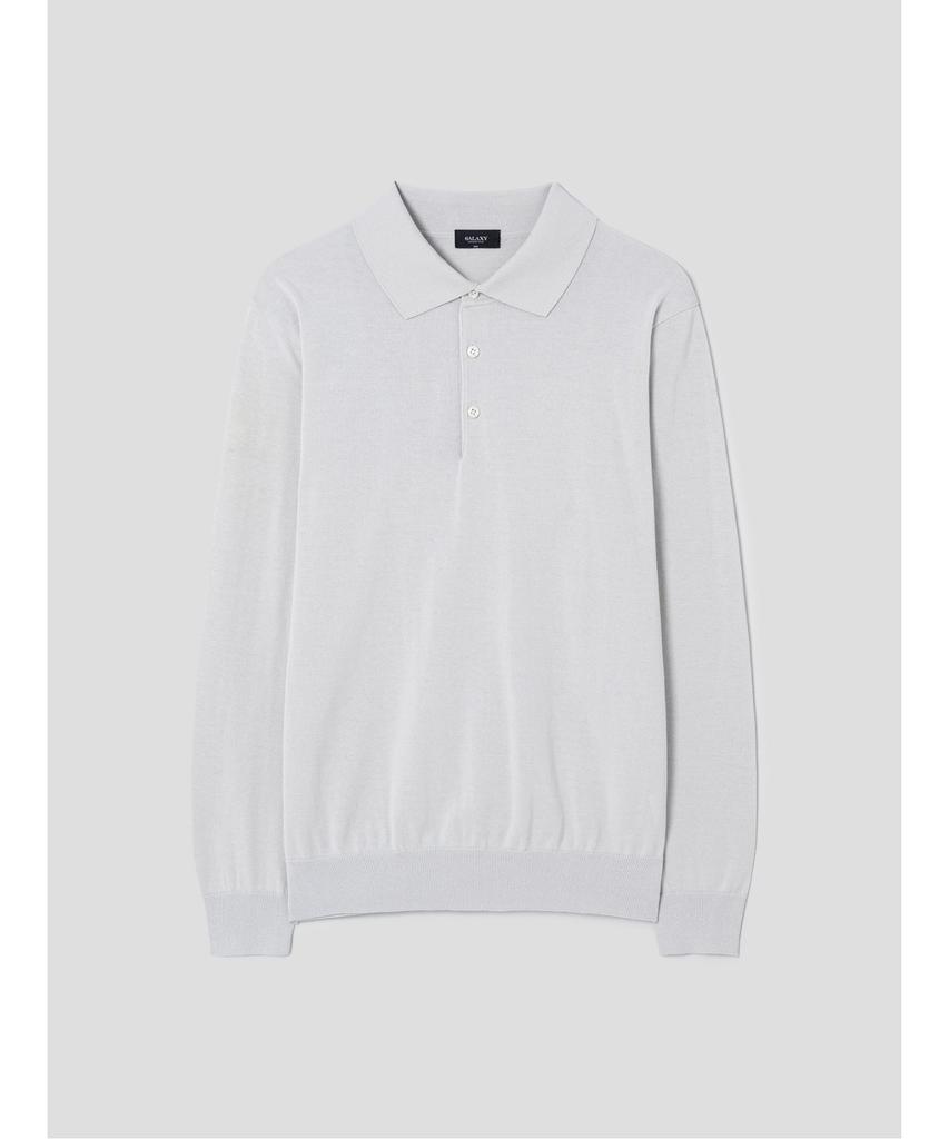 GLXY (GALAXY LIFESTYLE) Glxy [Galaxy Lifestyle][Sammu Clothing] 6M Long Sleeve Polo Neck Sweater Light Gray