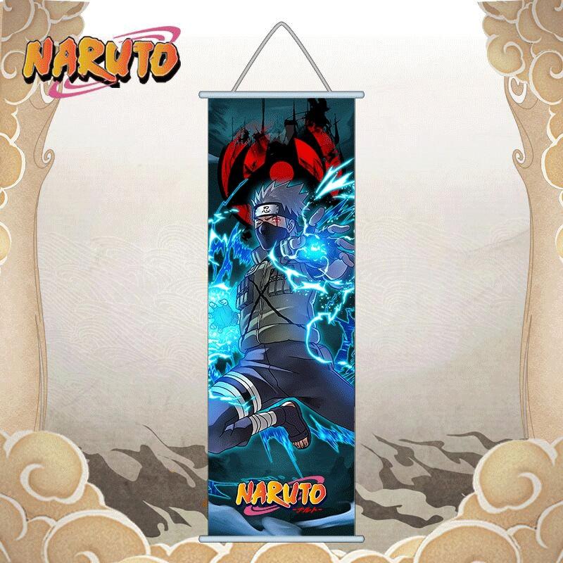 Naruto Animation Peripheral 2D Cartoon Wall Painting Naruto Sasuke Itachi Yondaime HD Decoration Silk Mural Great for Daily Use