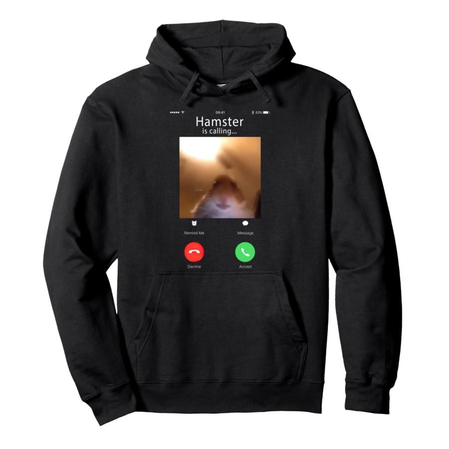 

dank meme hamster staring front camera hamster calling Hoodie Men Women Pullover Streetwear Soft Casual Sweatshirt Tops 0926-2 3XL