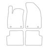 [BLM]MG003 red - Set of velour floor mats to fit MG ZS 2017- - red trim