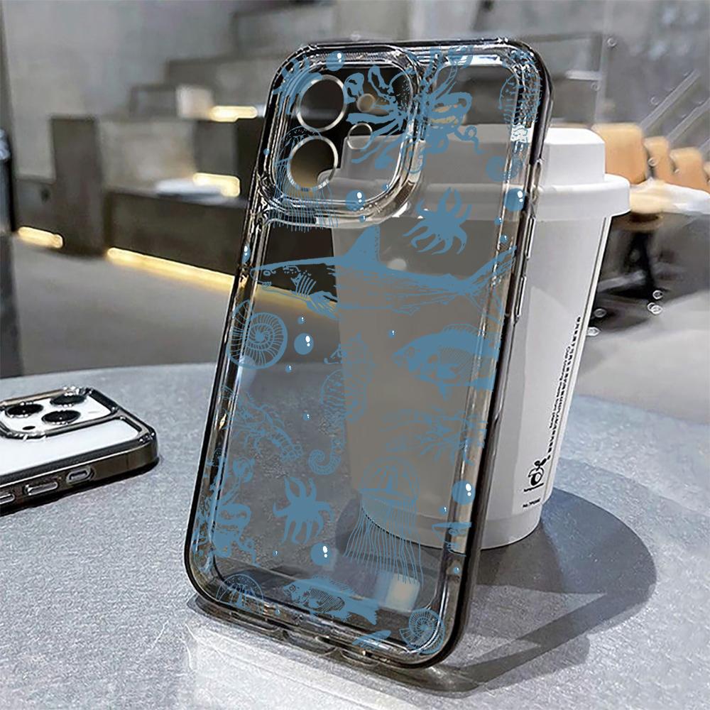 Multiple Styles Phone Case For IPhone 17 17E 16E 16 15 Pro Max 14 11 Plus 12 13 16 Crystal Transparent Sturdy TPU Bumper Cover