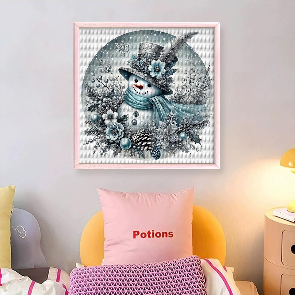 Cross Stitch Embroidery Set Large Canvas 40x40cm Cotton Material Easy to Use DIY Craft for Beginners Enthusiasts Accessories