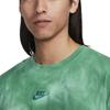 Nike Sportswear Premium Essentials Logo Embroidered Tie-Dye Print Crew Neck Loose Short Sleeve T-Shirt Men Tops Earth-Blue FJ9361-346