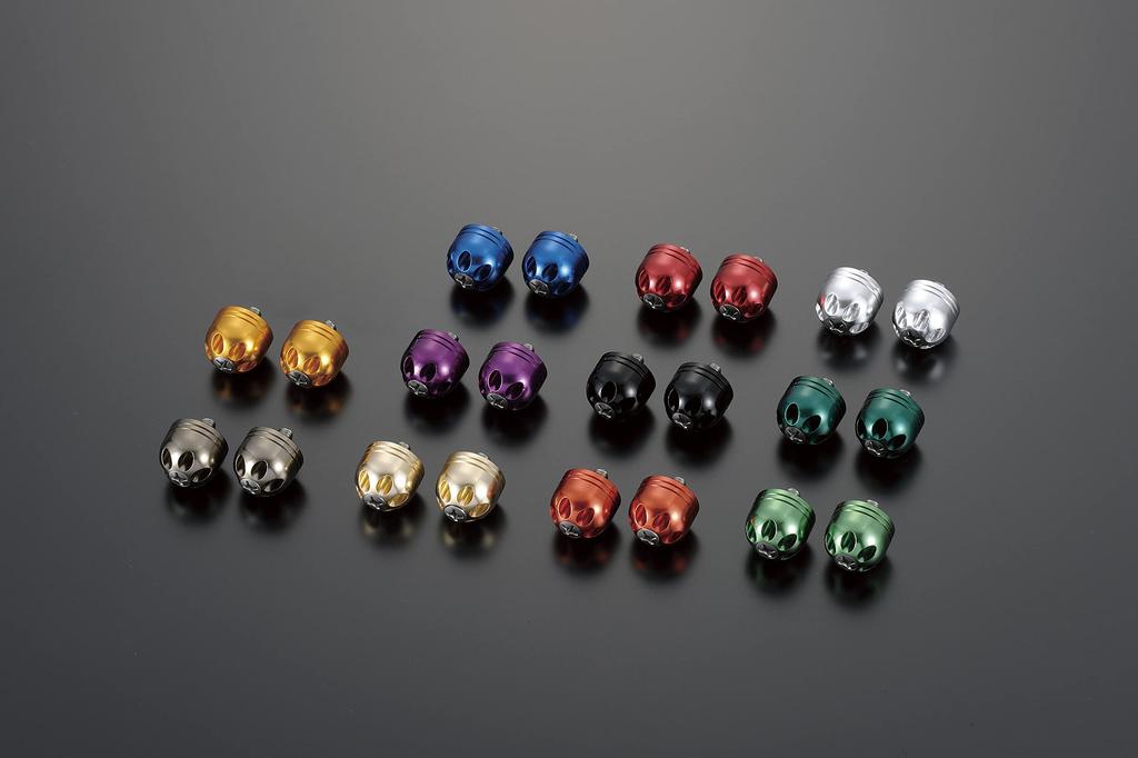 POSH Motorcycle Goods Handlebar End VIVID Aluminum Big Bar End M8 Kawasaki (Bolt Diameter