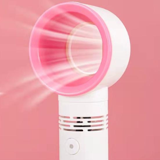 Bladeless Fan 3 Speeds Adjustable Strong Airflow Low Noise Rechargeable Lightweight Portable Desk Cooling Fan