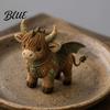 Handmade Gift Making Beginners DIY Sewing Kit Cow Patchwork Supplies Highland for Adults Fabric Doll