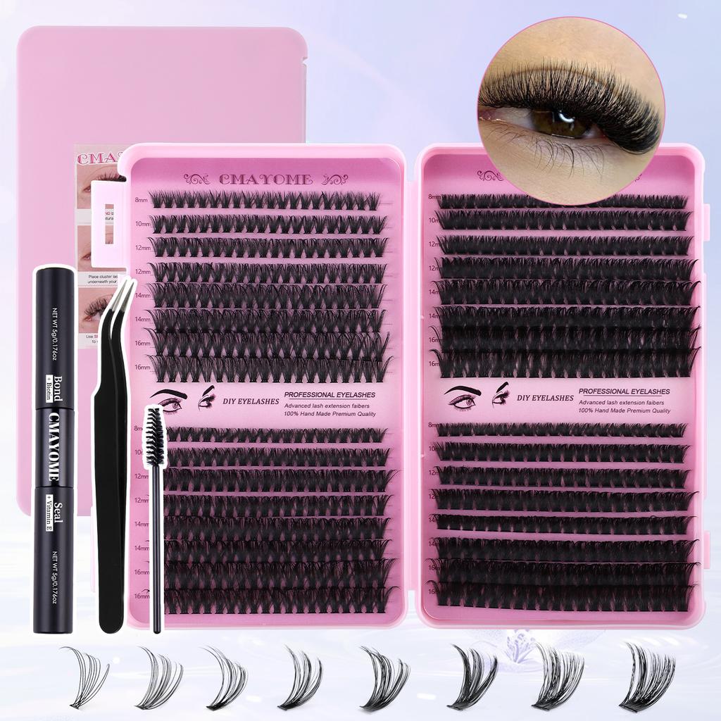 Set gene false 640 smocuri D Song DIY Segmentat Multi-Fir Dens Ondulat Gene Smoc Simplu