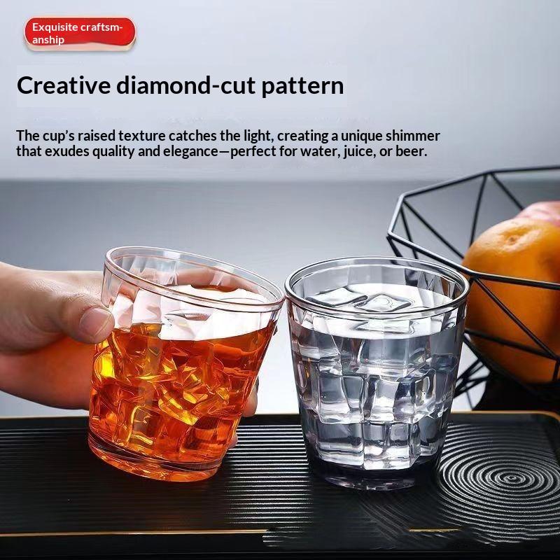 Pc Drinking Cups Shatterproof Heat Resistant Shatter-Resistant Rinsing Cup For Home Kitchen Office Use