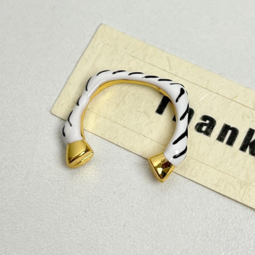 Delicate Cartoon Glaze Ring Vintage Opening Finger Ring Animal Horse Ring Set  Party Favors
