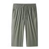 Men Loose Fit Lightweight Breathable Quick Dry Sports Capri Shorts with Elastic Waistband and Zipper Pockets for Outdoor Activities