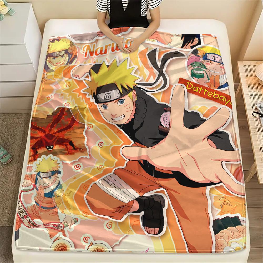 

Naruto Uzumaki Daily Growth flannel blanket, soft for home lounge, great gift for Naruto fans 75x90cm