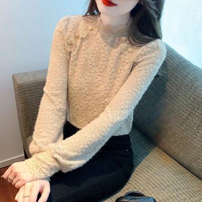 Fall and Winter Must-have: Comfortable and Stylish Lace Shirt for Women