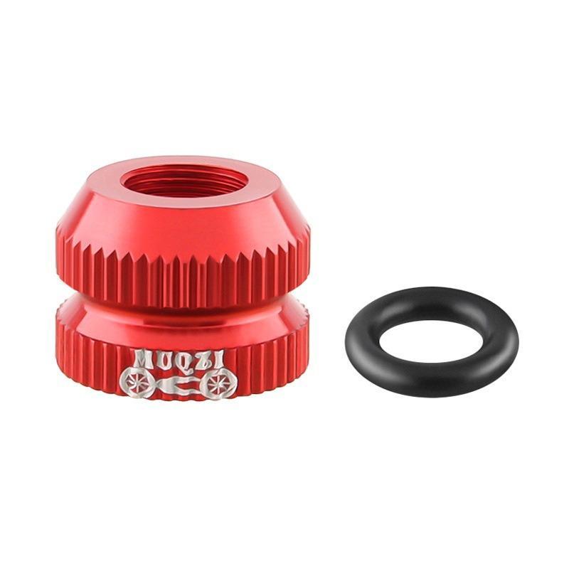 1/2Pcs Bike Vacuum Tire Presta Valve Nuts & Caps, Safe  Bicycle Inner Tube Valve Protector Caps