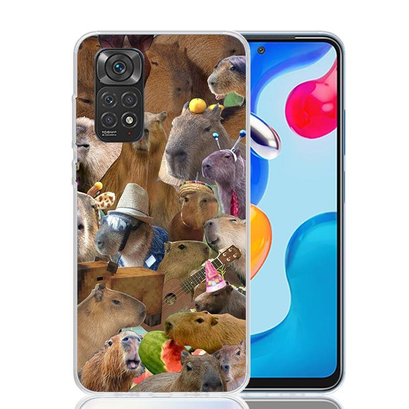 

Funny Capybara Phone Case For Xiaomi Redmi Note 13 14 15 Pro Plus 12S 12 14S 11S 11E 10 10S 11 11T 5G 4G Cover Coque Redmi Note Redmi Note 11 Pro 4G