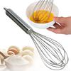 8 Inches Stainless Steel Balloon Wire Whisk Manual Egg Beater Mixer Kitchen Baking Utensil Milk Cream Butter Whisk Mixer