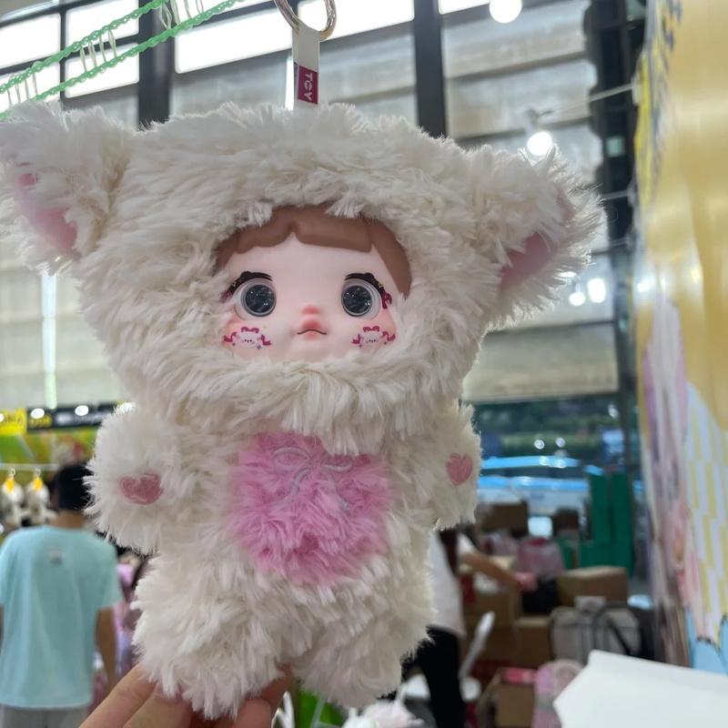 Nommi Cute Non Closing Plush Series Blind Box Doll Ornament Trendy Play Bag Pendant Girl Gift Festival Surprise Collectibles