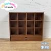 1/6 Scale Miniature Cup Storage Shelf, Walnut, Doll Furniture, Shelf, for Dollhouses, Photography Accessories