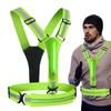 Rechargeable Led Running Vest With Bag Adjustable Reflective Safety Lighting Gear For Night Cycling Walking Jogging
