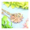 Miaomyao Hairpin, Antique Metal Peacock Hair Accessory, Pink Gold, for Kimono, Yukata, Formal Wear, and Casual Styles
