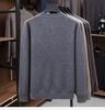 Men's Luxury 100% Cashmere Pullover - Skin-Friendly, Warm Base Layer with Button Collar for All Ages