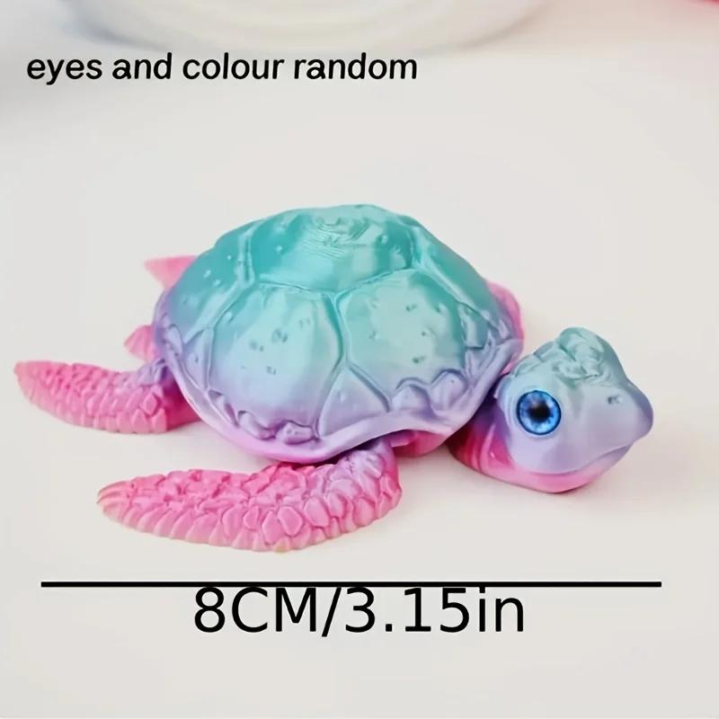3D Printed Turtle Model With Movable Joints Creative Collection Desktop Decoration Handmade Holiday Gifts For Anime Models