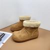 Lamb Wool Snow Boots Women's New Winter Piled Thickened Thick-soled Non-slip Warm Short Boots