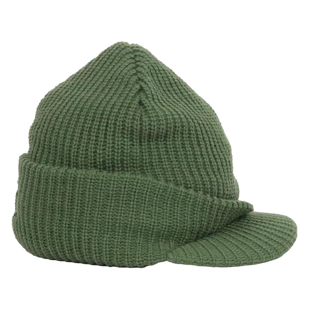 HUF Strickmütze mit Schirm, Herren und Damen, Streetwear-Marke, Schirmmütze, Logo, Stern, Unisex, Herbst/Winter, Avocado, Oliv [Parallelimport]