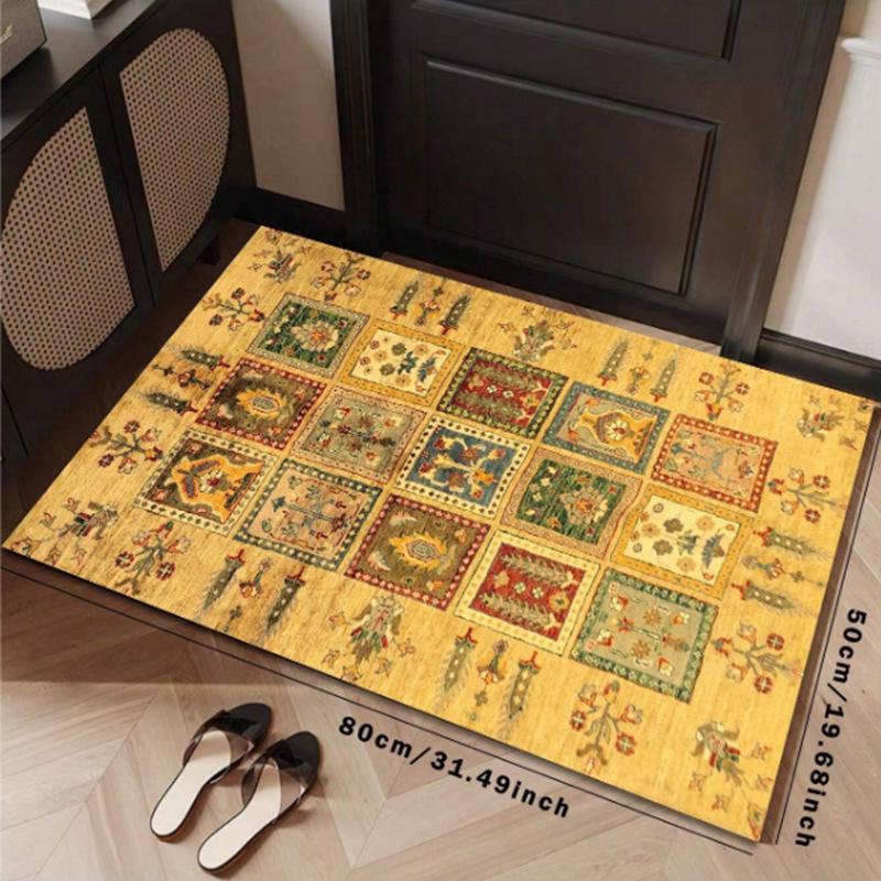 Carpet at the entrance of the living room, bedroom and kitchen. Easy to clean. Home decoration.