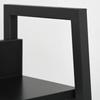 Bookshelf Storage Unit, Slanted 5-Tier, Industrial Style, 70 x 35 x 150 cm, Black