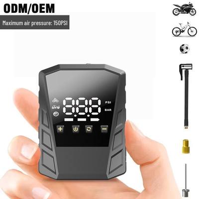 Compact Digital Display Tire Inflator: High-Pressure Air Pump for Cars, Bikes & Motorcycles