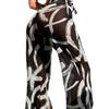 Plus Size Printed Women's Beach Pants - Sexy, Slimming, and Breathable