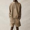 Fear of God Essentials SS21 Mockneck Half Zip Fleece Sweatshirt Unisex Tops Moss FOG-SS21-581