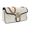 Gucci GG Marmont Color-Blocked Logo Chain Quilted Leather Shoulder Bag Women Shoulder Bag 443497-0OLFX-9085