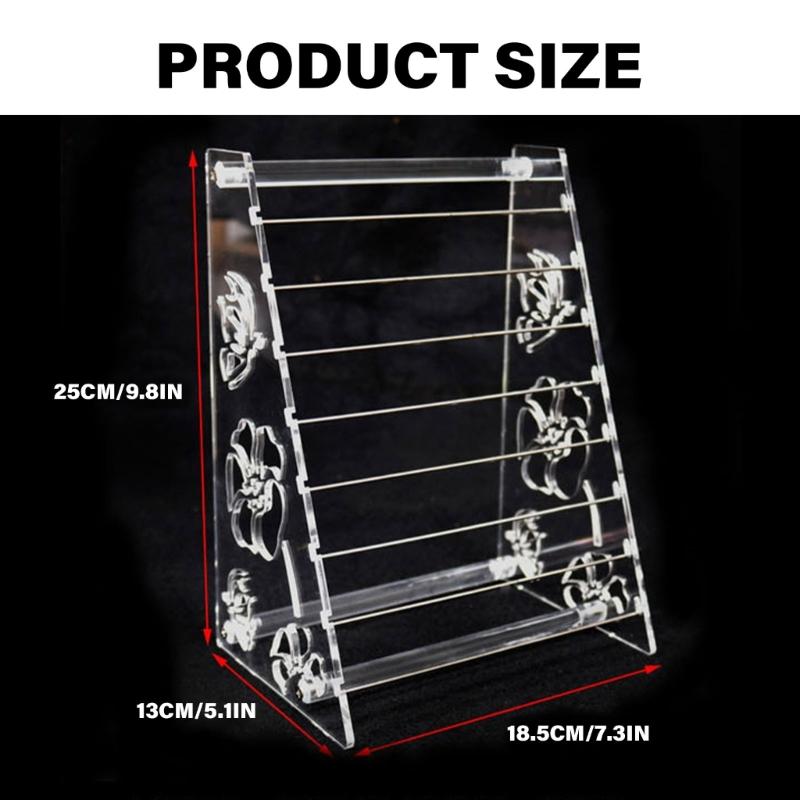 Eleganter klarer Acryl-Perlenhalter Professioneller Acryl-Ständer für lose Perlen Regale für Handwerker und Juweliere