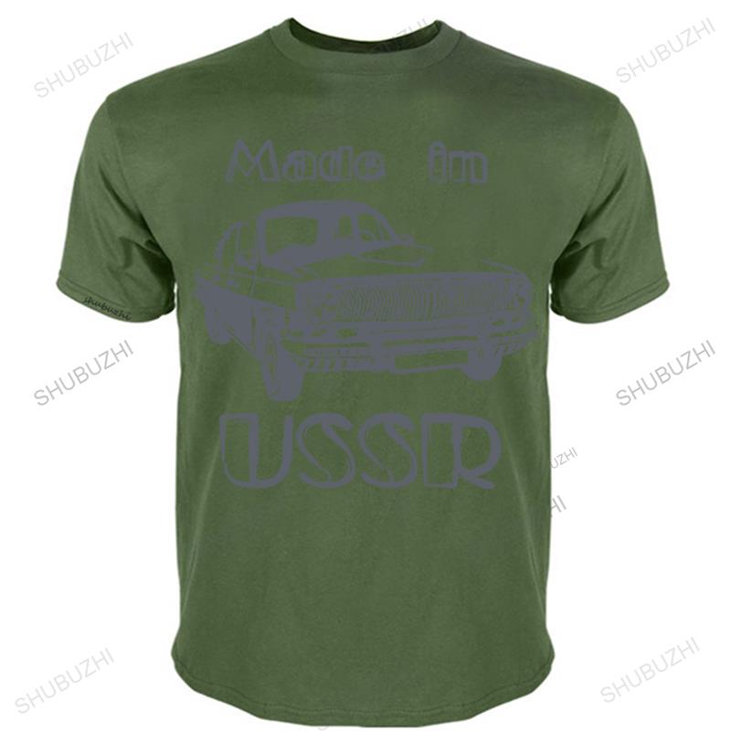 New Arrived Unisexs T Shirt Made In Cccp New TShirt Made In Ussr Retro Car Volga Cotton TShirt New Fashion Teeshirt Unisex Tee