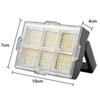 Super Bright Solar Work Light LED Portable Flood Lights with Stand 4Modes Waterproof Rechargeable Outdoor Lamp for Job Site Camping