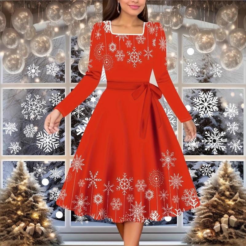 GMXIA Robes décontractées à manches longues pour femmes, mode automne-hiver