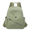 Solid Color Nylon Backpack Women's Travel Backpack Student Schoolbag