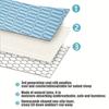 3pcs/set Latex Cooling Mattress Pad-Soft Friendly Foldable All-Season Bedding Breathable Quilted Design(1 mat and 2 pillowcases)