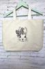 Shopper with Embroidery Rabbit with Bow LB786 NeedleWoman Beige (39681001)