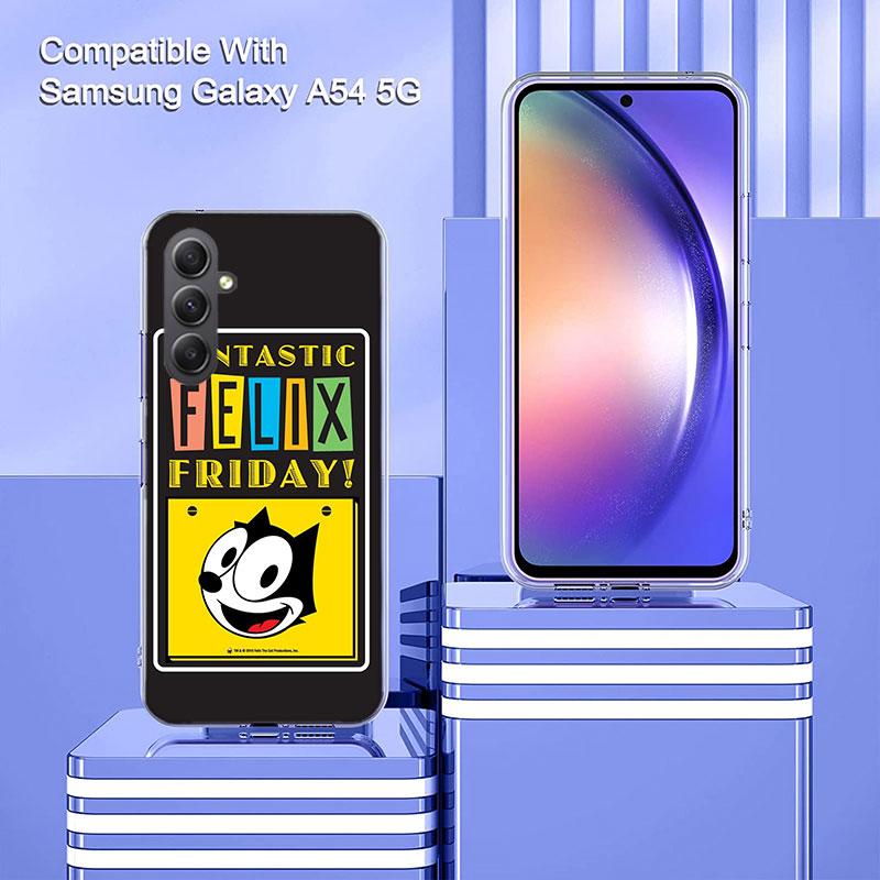 F-Felix the Cats Funny Phone Case for Samsung A16 A26 A36 A56 A17 A37 A57 A07 A06 A02S A03 A04S A05S Galaxy Note 20 10 A50S A71
