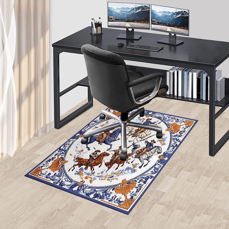 1PC Cowboys Horses Non-Slip Floor carpet, Office, family, bedroom, Studio - Large Area Rug, Vibrant Colors, Longlasting Material-C0478