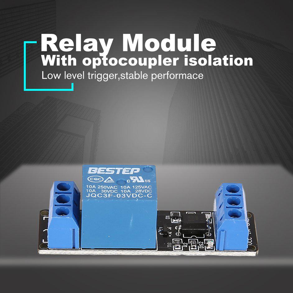 3V 2 Way Relay Module Interface Board Low Level Trigger Optocoupler Arduino